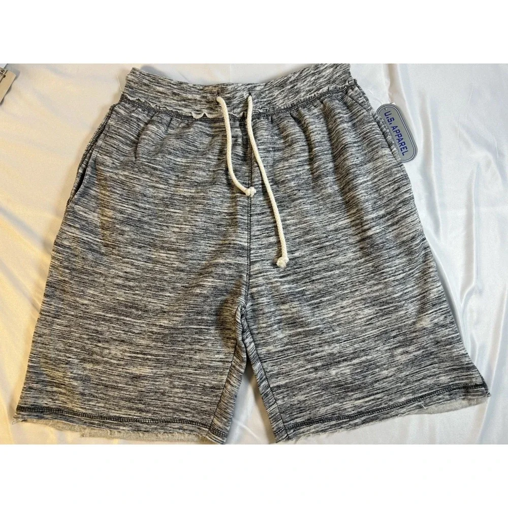 U.S Apparel Men's Gray Heather Lounge Shorts Hamstrings Size Large NWT Casual